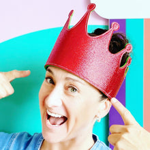 Bookywoo Christmas Sparkle Glitter Crowns - 5 Pack