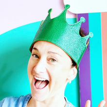 Bookywoo Christmas Sparkle Glitter Crowns - 5 Pack