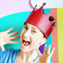 Bookywoo Christmas Sparkle Glitter Crowns - 5 Pack