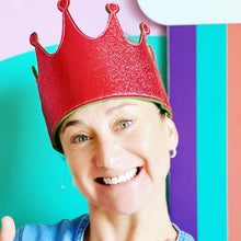Bookywoo Christmas Sparkle Glitter Crowns - 5 Pack