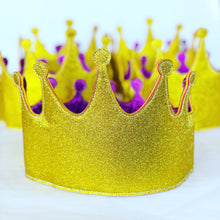 Bookywoo Sparkle Glitter Party Crowns - 5 Pack
