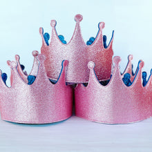 Bookywoo Sparkle Glitter Party Crowns - 5 Pack