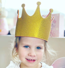 Bookywoo Sparkle Glitter Party Crowns - 5 Pack